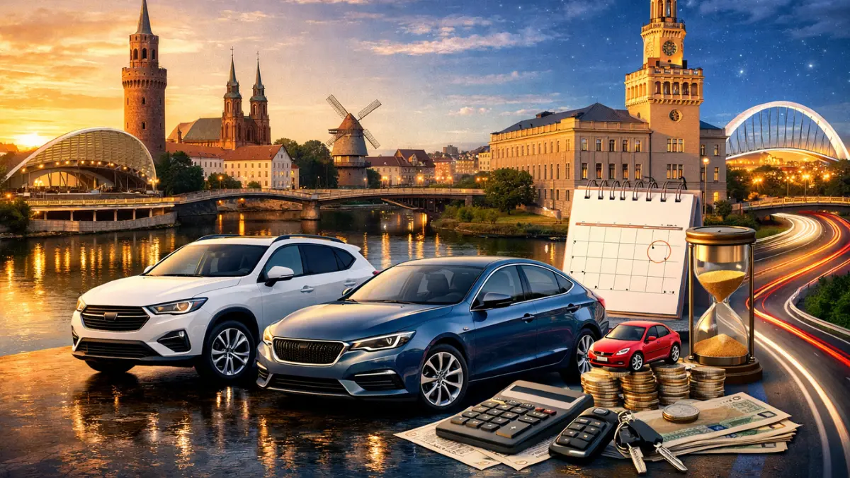 Leasing samochodowy na tle Opola